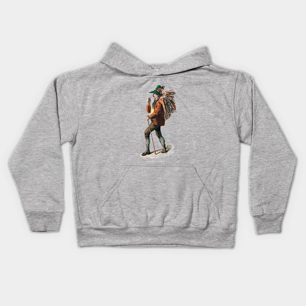 Paris Retro Pipe Kids Hoodie by nineshirts